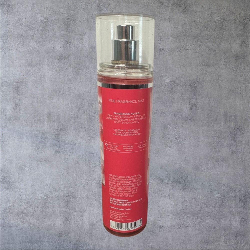 Bath & Body Works Cherry Blossom Fragrance Mist 8oz Pink Spray - Picture 3 of 4